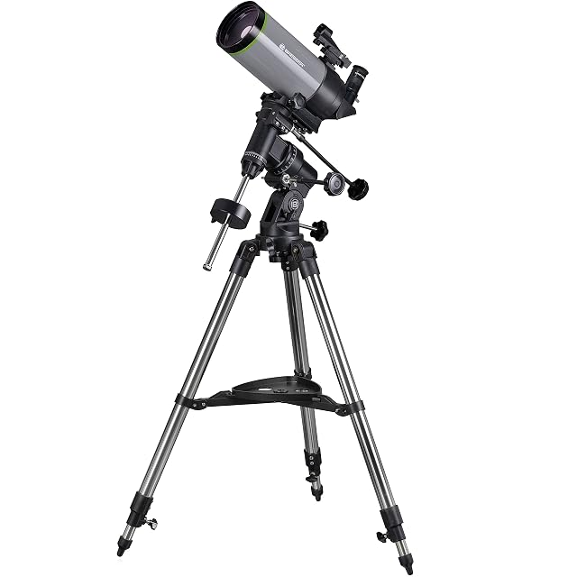Bresser FirstLight 100/1400 Maksutov auf seiner EQ3-Montierung