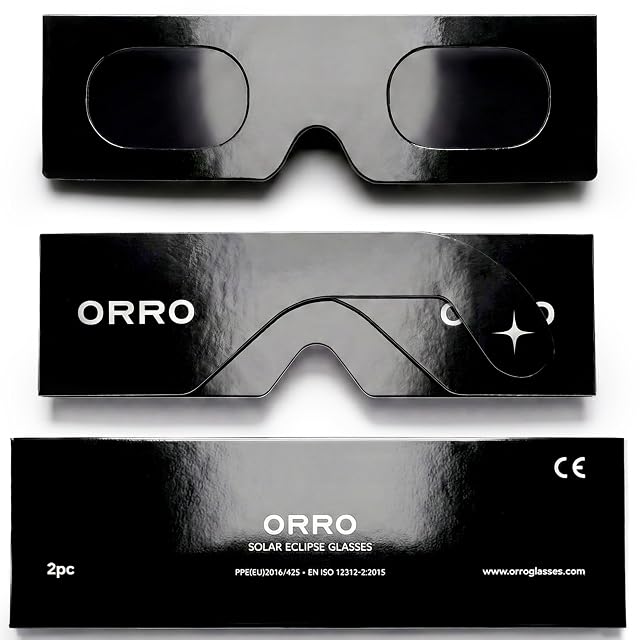 ORRO Finsternisbrillen mit 45-mm-Fassung in Schwarz