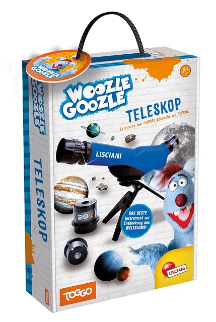 Lisciani Woozle Goozle Kinderteleskop mit Koffer und Tischstativ