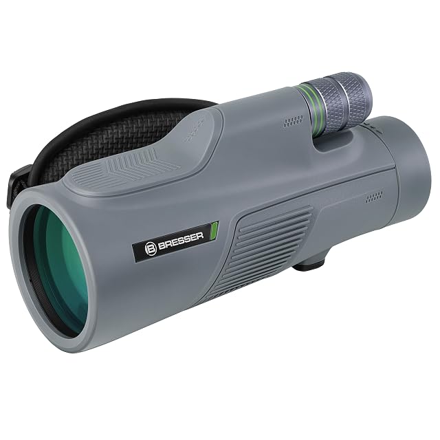 Bresser Wave 12×50 Monokular mit Gummiarmierung und Handschlaufe