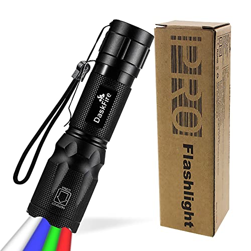 DaskFire 4-in-1-LED-Lampe mit rotem, grünem und blauem Licht