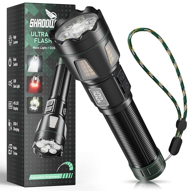 Shadowhawk S1616 wiederaufladbare Lampe mit Rotmodus