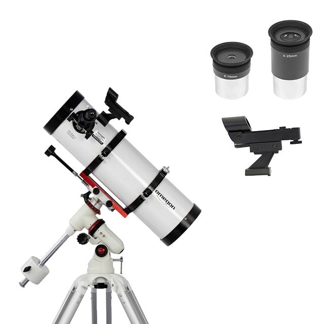 Omegon Advanced 130/650 Reflektor auf seiner parallaktischen EQ-320-Montierung