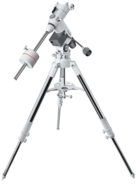Bresser Messier EXOS-2 parallaktische Montierung auf ihrem Aluminiumstativ