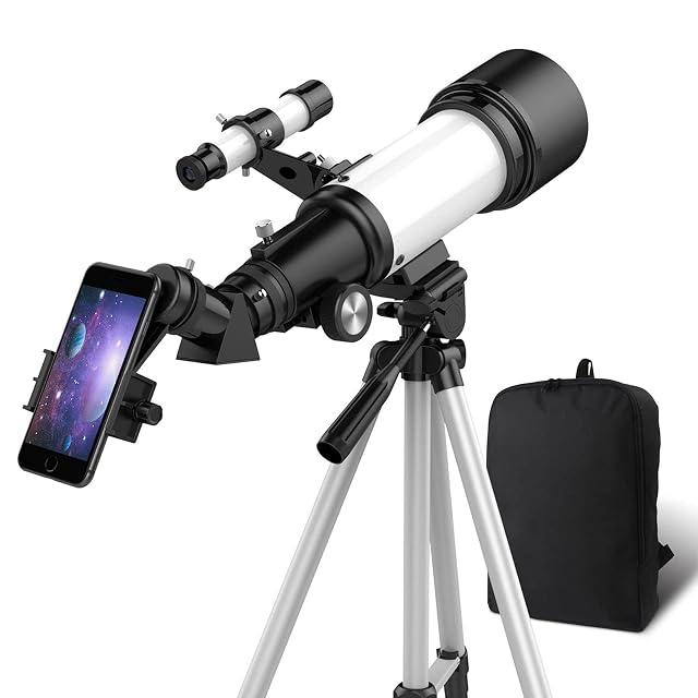 OYS TEL-01 70/400 Refraktor mit verstellbarem Stativ und Tragetasche